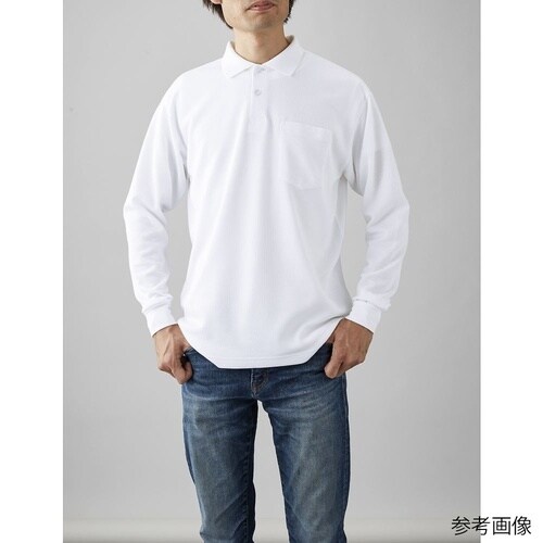 ポケット付き長袖アクティブポロシャツ ネ