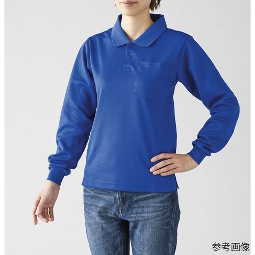 ポケット付き長袖アクティブポロシャツ ネ