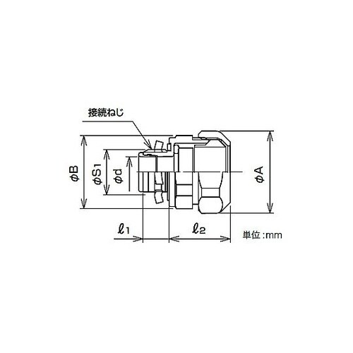 防水プリカ用コネクタ WBG24−16