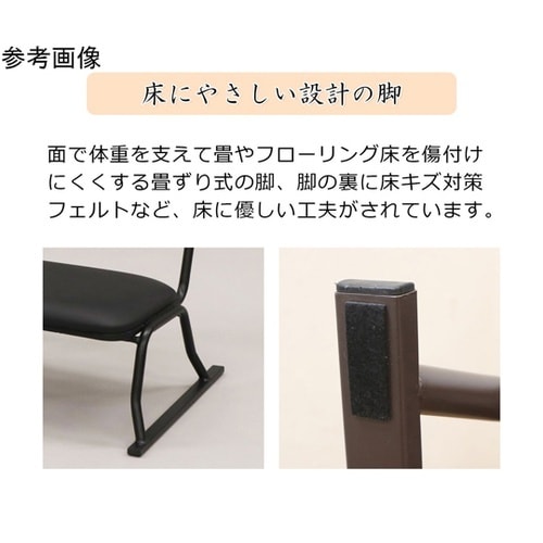 楽座椅子 ロータイプ ブラック RCL−