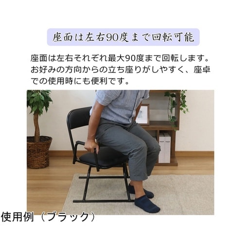楽座椅子 ロータイプ ブラウン RCR−