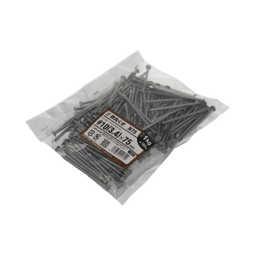 丸釘(1kg) 75mm 1セット(18