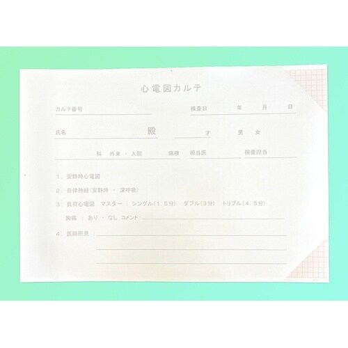 心電図記録紙 210mm巾×300mm折