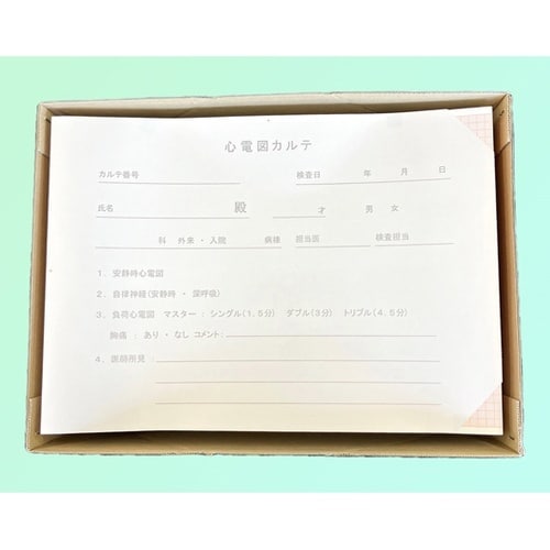 心電図記録紙 210mm巾×295mm折