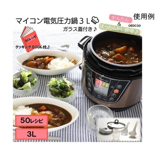 ワンダーシェフ マイコン電気圧力鍋3L