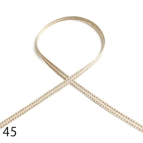 リネンツーステッチ リボン 8mm×10