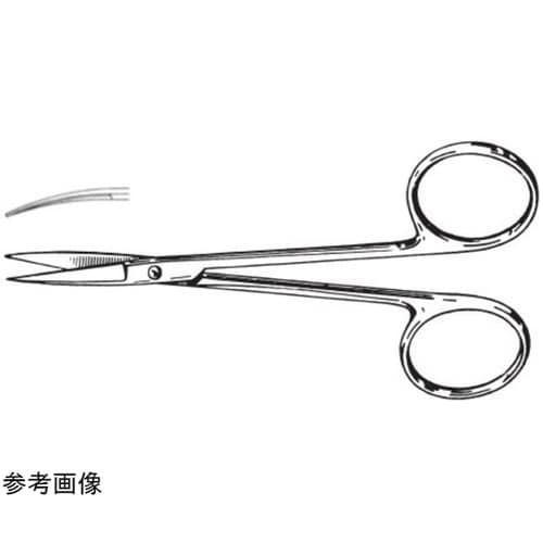 左利き用小反剪刀 両鋭 110mm LB