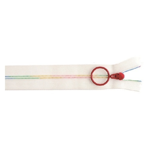 スケルトンファスナー 20cm レインボ