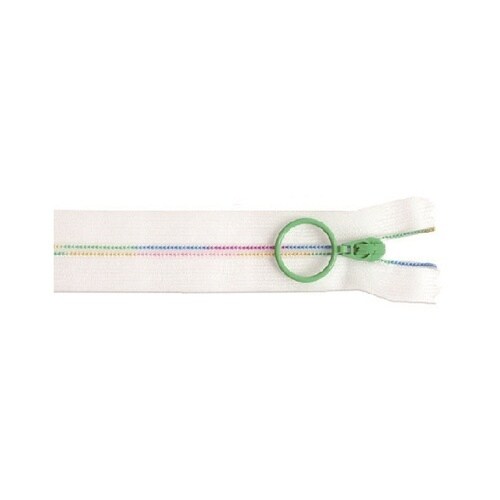 スケルトンファスナー 20cm レインボ
