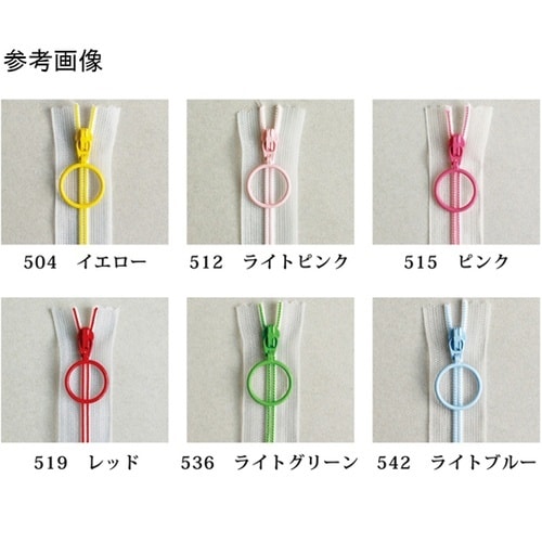 スケルトンファスナー 20cm ライトブ