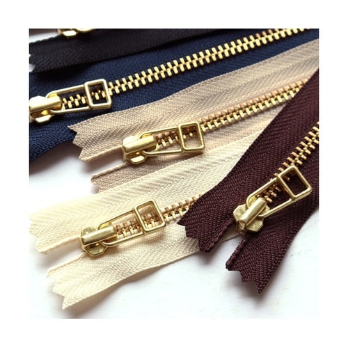 金属ファスナー 金具・ゴールド 30cm
