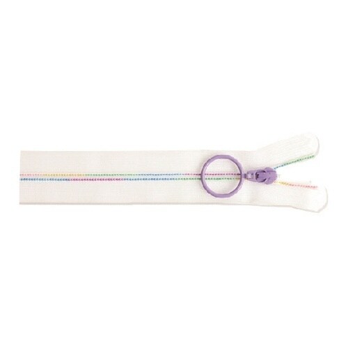 スケルトンファスナー 20cm レインボ