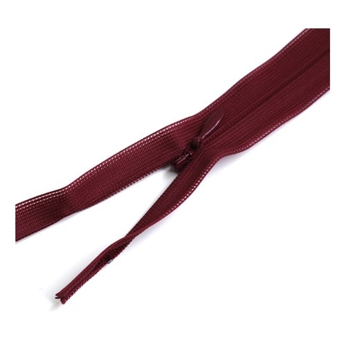 コンシールファスナー 22cm 紅 5本