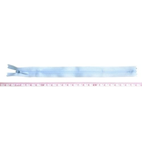 コンシールファスナー 22cm 水色 5