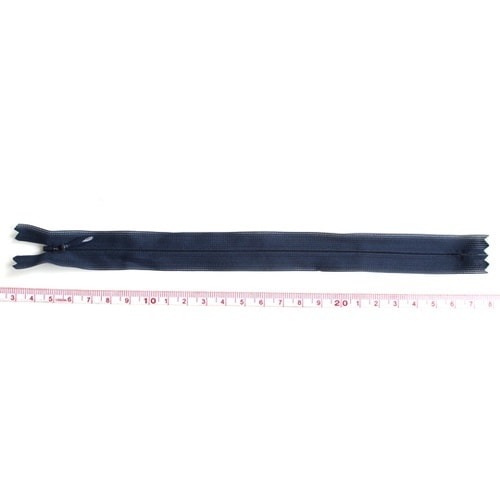 コンシールファスナー 22cm 紺 5本