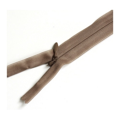 コンシールファスナー 22cm 薄茶 5