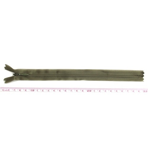 コンシールファスナー 22cm モスグリ