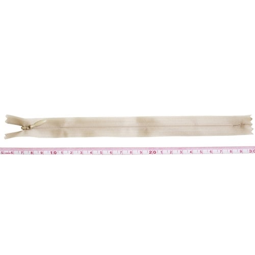 コンシールファスナー 22cm ベージュ