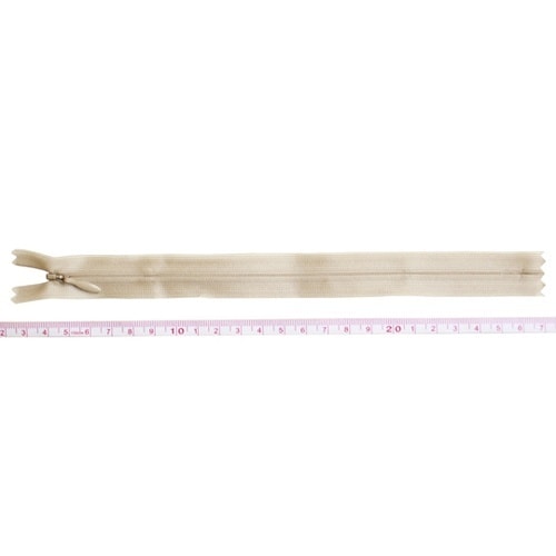 コンシールファスナー 22cm 濃ベージ