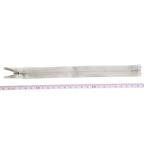 コンシールファスナー 22cm 薄グレー