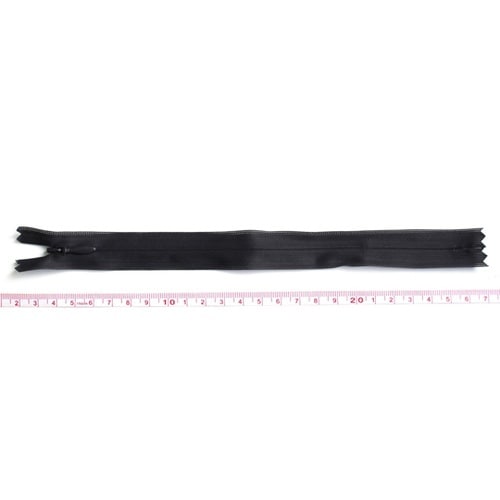 コンシールファスナー 22cm 黒 5本