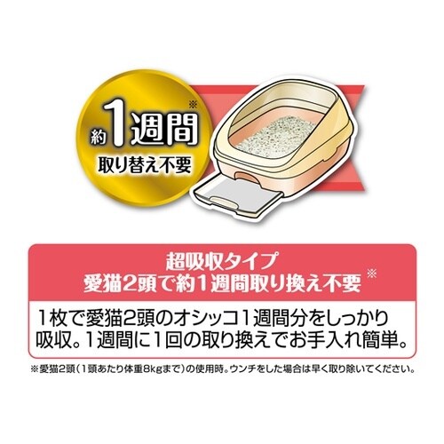 デオフリー 強力炭消臭シート 複数ねこ用