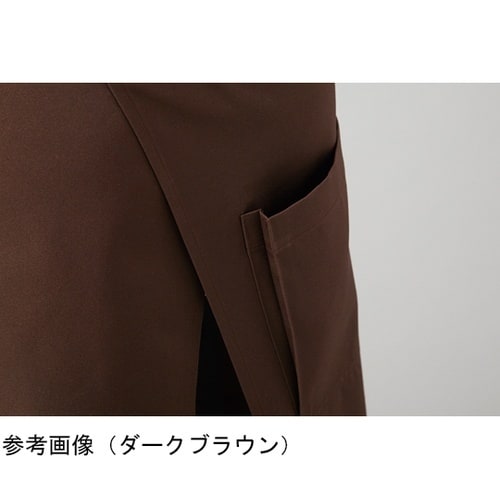 ギャルソンミドルエプロン ブラック フリ