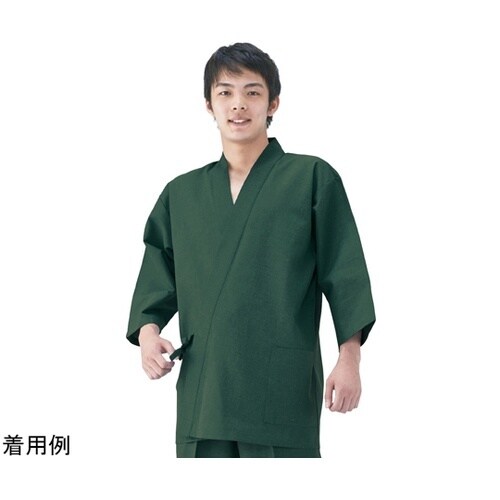 清涼甚平 上衣 グリーン LL KG30