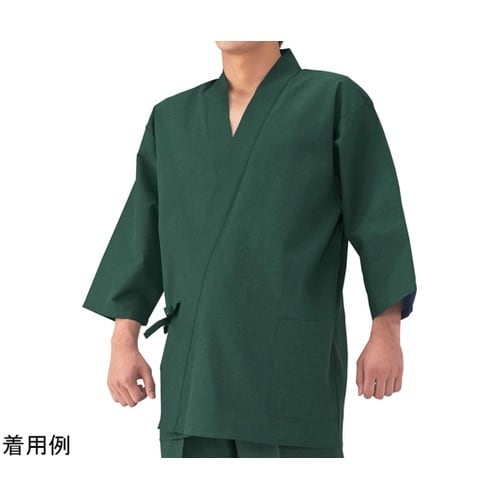清涼甚平 上衣 グリーン 3L KG30