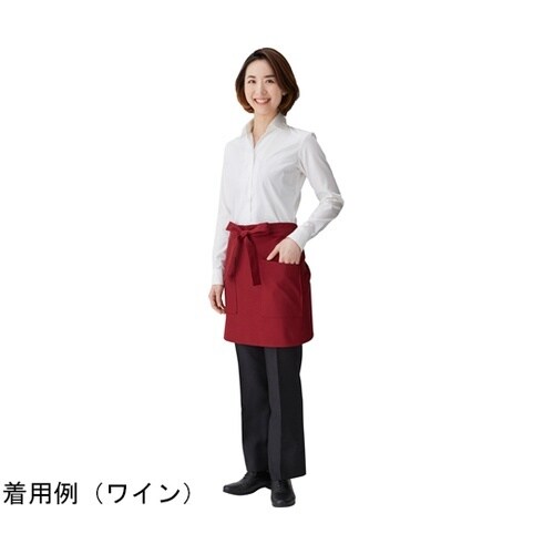 ショートエプロン ネイビー フリー EW