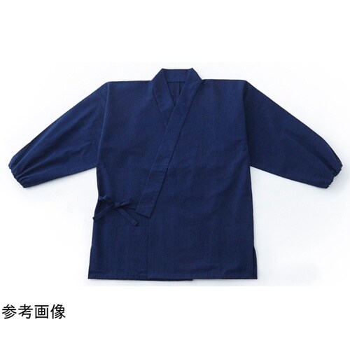 清涼綿混 平織 京作務衣 緑 S 539
