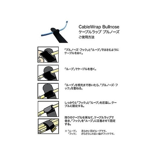ケーブルラップブルノーズ 25.4×53
