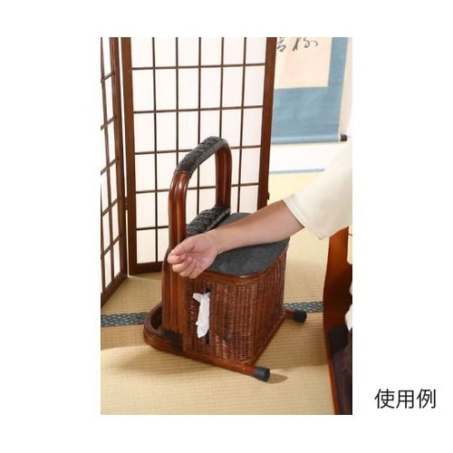 つかまり収納ステッキ ブラウン 9927
