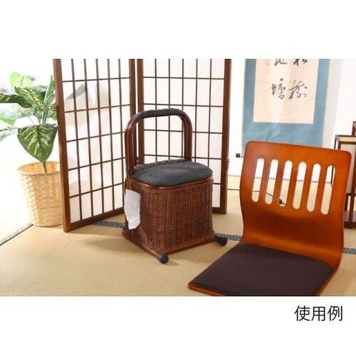 つかまり収納ステッキ ブラウン 9927