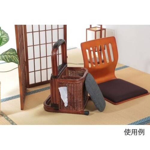 つかまり収納ステッキ ブラウン 9927