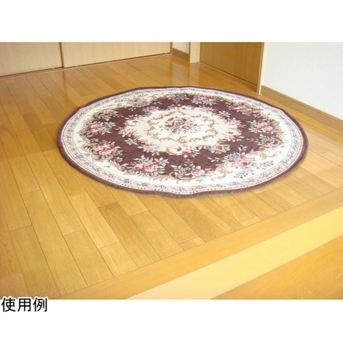 洗えるゴブラン織シェニールラグ ボルドー
