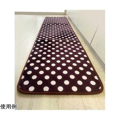 ふわもちフランネルキッチンマット ドット