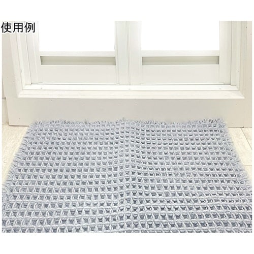 ワッフルバスマット 35×50cm グレ