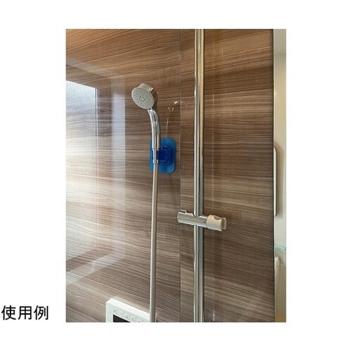 水貼りシャワーフック スケルトンブルー