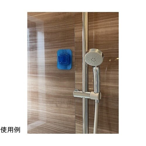 水貼りシャワーフック スケルトンブルー