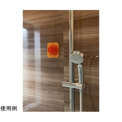 水貼りシャワーフック スケルトンオレンジ