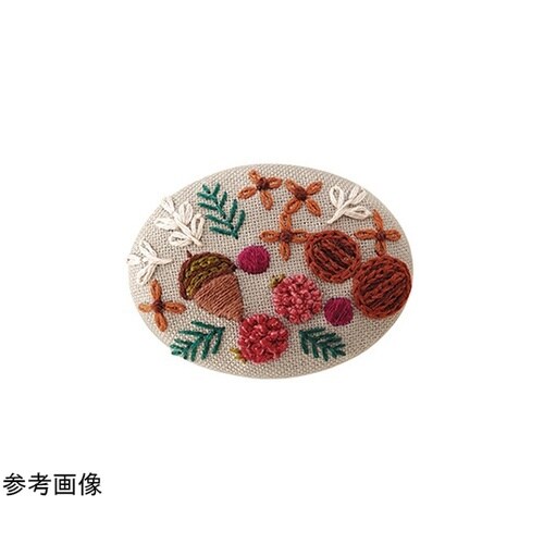 刺しゅうキット フランス刺しゅうブローチ