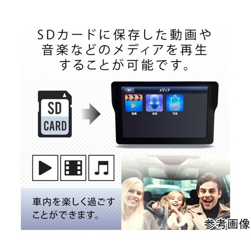 7インチ前後ドライブレコーダー搭載ナビ
