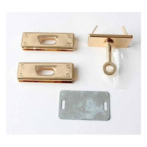 留め具 3連ひねり 約W4.6cm×H1