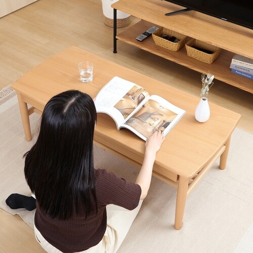 引出し棚付きセンターテーブル カミュ NA