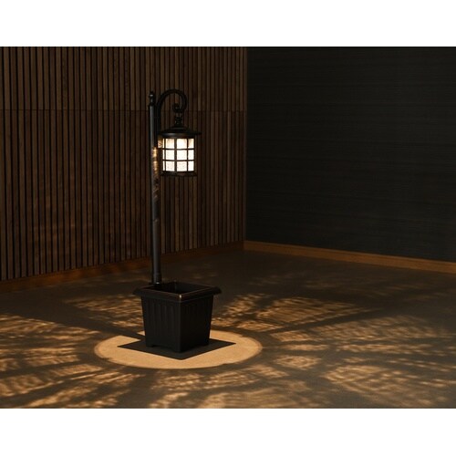LEDソーラーライト H95cm プランター付