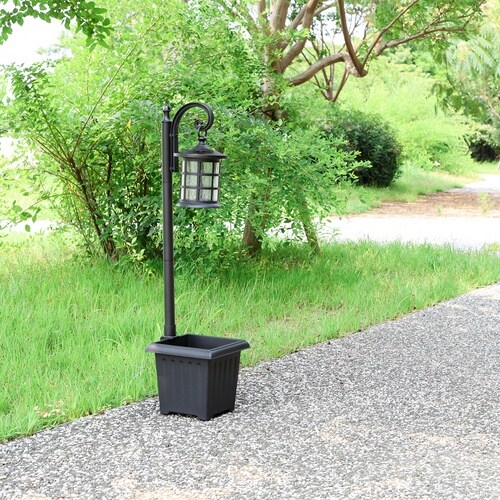 LEDソーラーライト H95cm プランター付