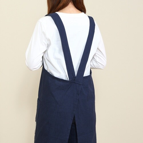クロスエプロン ネイビー 6個
