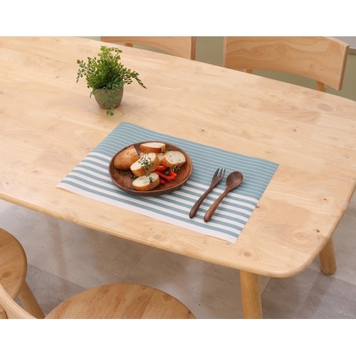 PVCマット ストライプライトブルー 12個