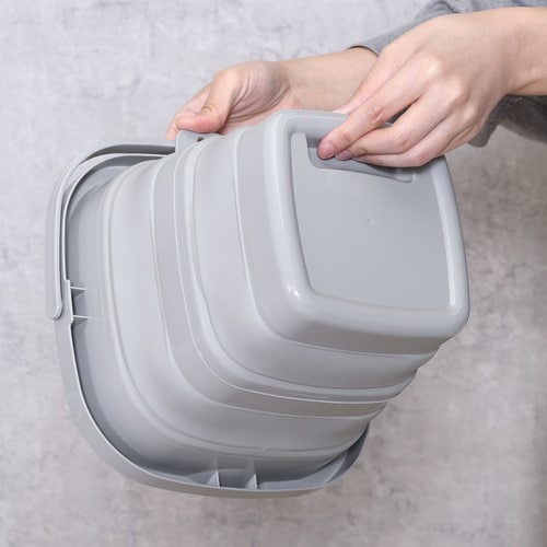 折りたたみバケツ 5L グレー 6個